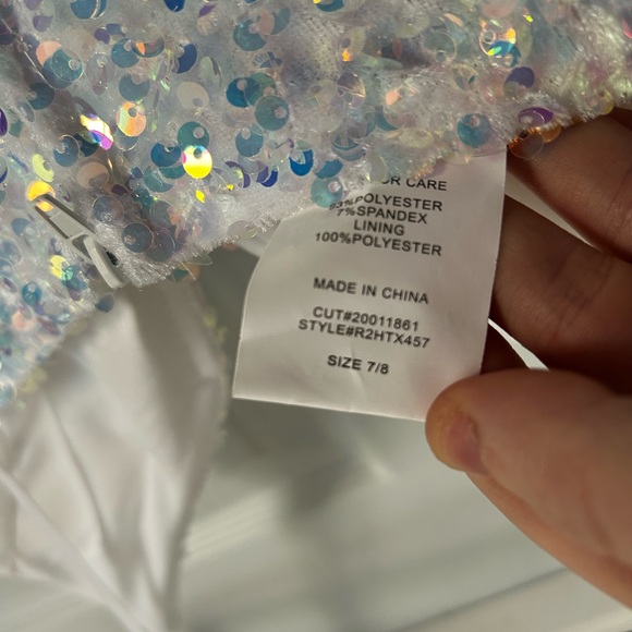 White iridescent dress - Picture 5 of 5